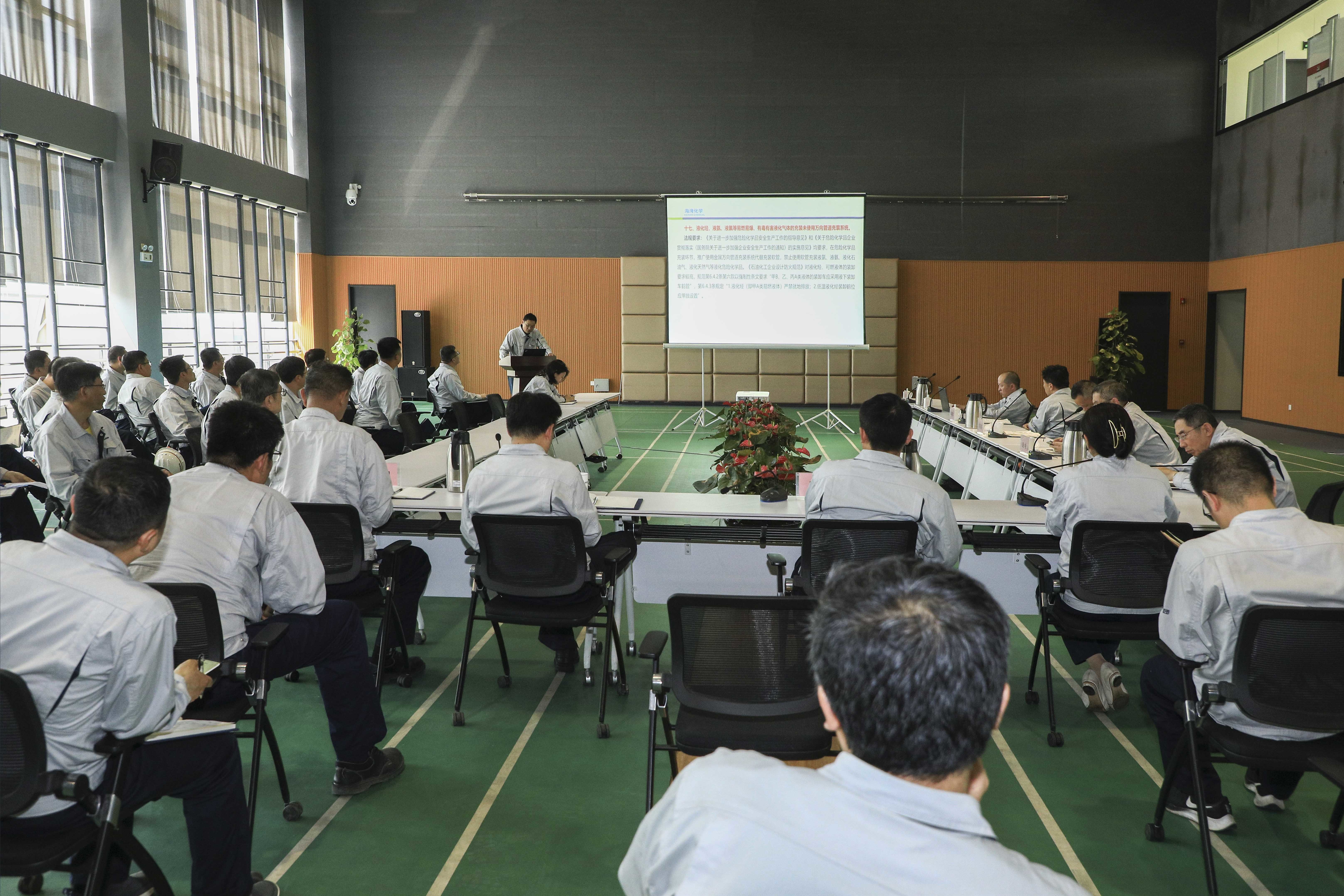 海灣化學(xué)開展重大隐(yǐn)患判定培訓(xun)