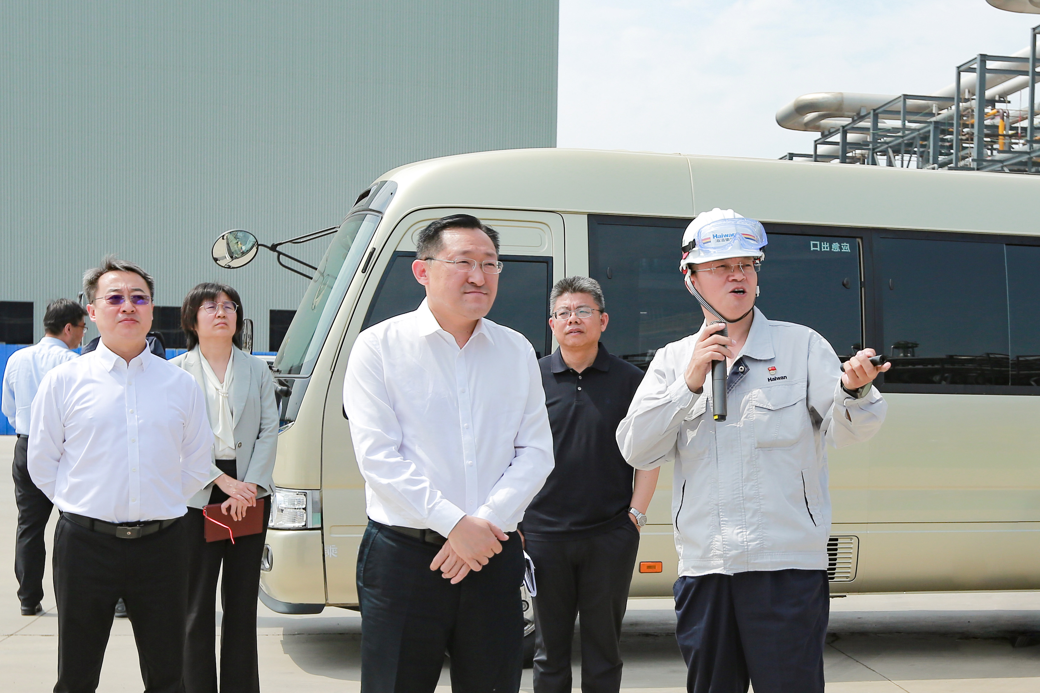 王清源區長到海(hai)灣化學調研